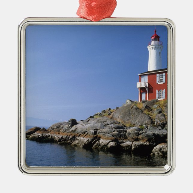 Fisgard Lighthouse in the Fort Rodd Hill Metal Tree Decoration (Front)