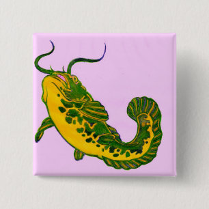 Fish 02a 15 cm square badge