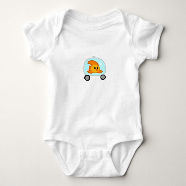 Fish 2.0 Baby one sie Bodysuit (Front)