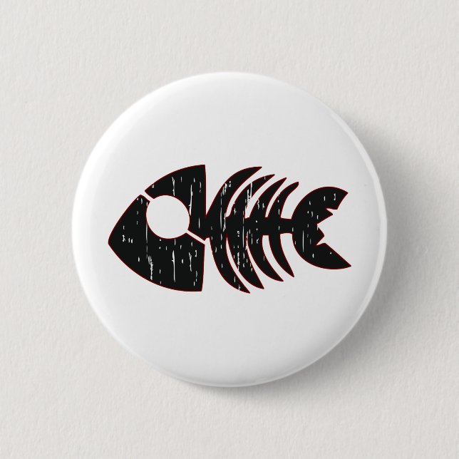 Fish 6 Cm Round Badge (Front)