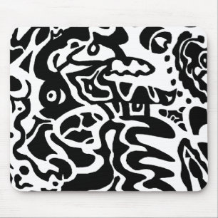 "Fish" abstract art Mouse Mat