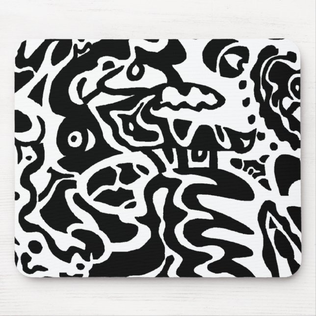 "Fish" abstract art Mouse Mat (Front)