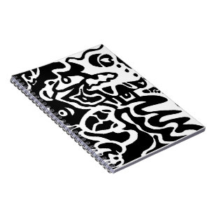 "Fish" Abstract Art Notebook