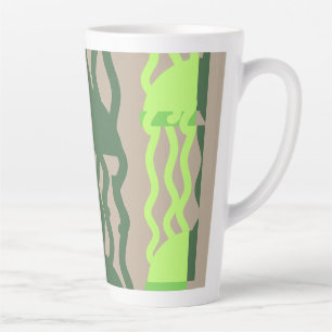 Fish Abstract Latte Mug