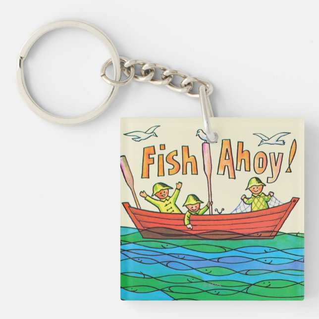 Fish Ahoy! Key Ring (Front)