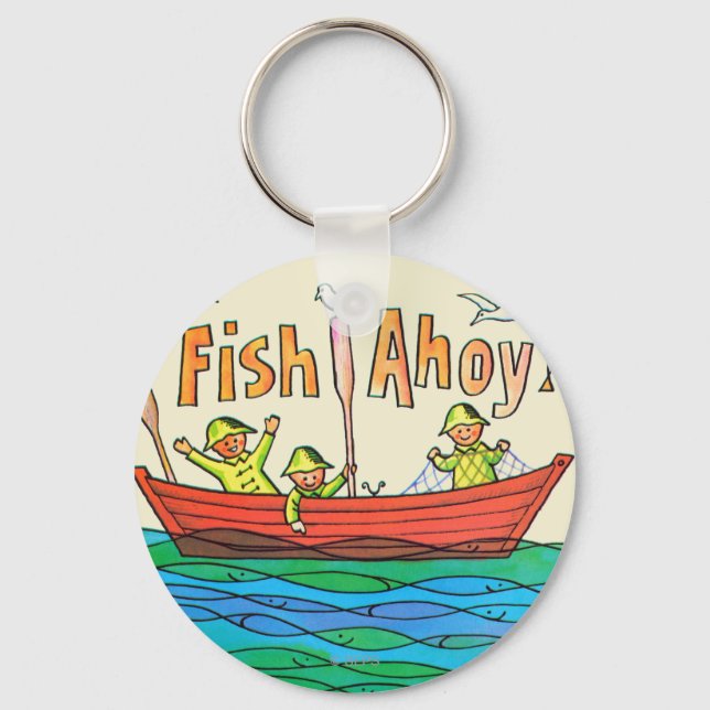 Fish Ahoy! Key Ring (Front)
