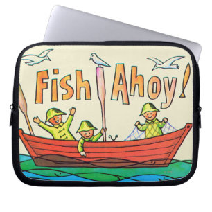 Fish Ahoy! Laptop Sleeve