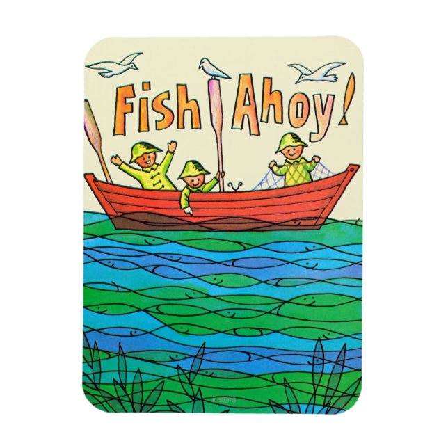 Fish Ahoy! Magnet (Vertical)