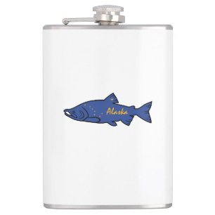 Fish Alaska Salmon Hip Flask