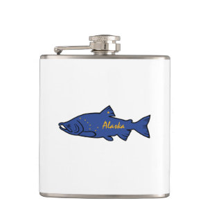 Fish Alaska Salmon Hip Flask