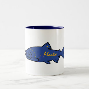 Fish Alaska Salmon Two-Tone Coffee Mug