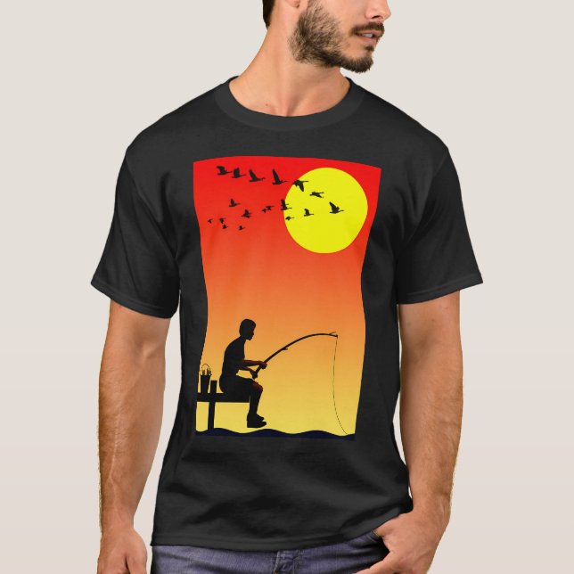 Fish All Day Black Shirt (Front)