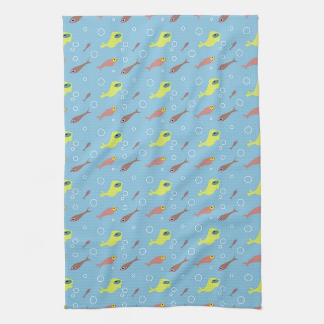 Fish American MoJo Kitchen Towel (Vertical)