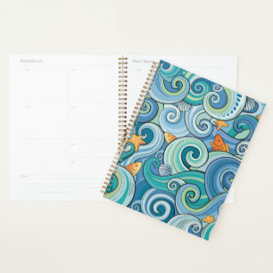 Fish Among The Waves Pattern Planner