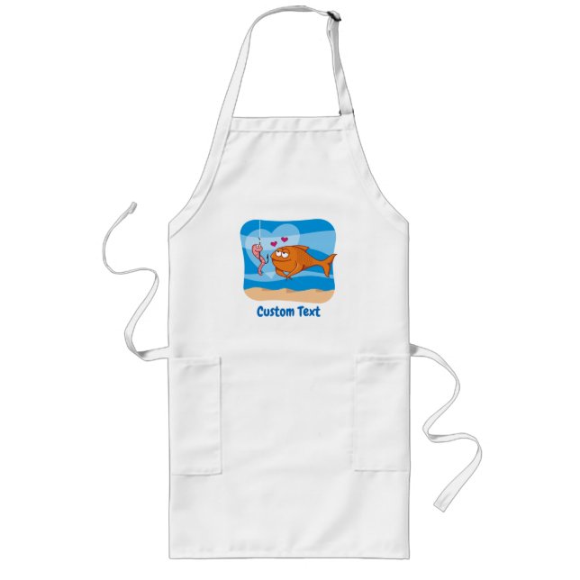 Fish and Bait in Love Adult Apron (Front)