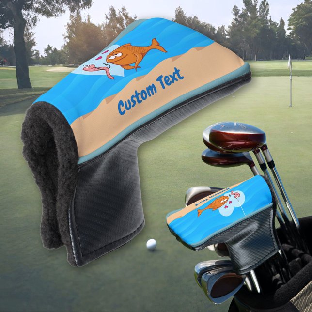 Fish and Bait in Love Golf Head Cover (Creator Uploaded)