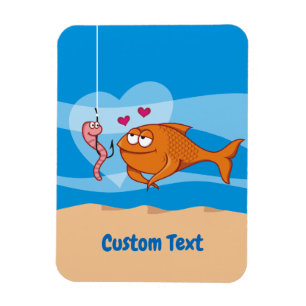 Fish and Bait in Love Magnet