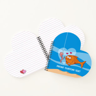 Fish and Bait in Love Notebook