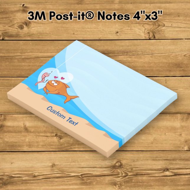 Fish and Bait in Love Post-it Notes (Creator Uploaded)