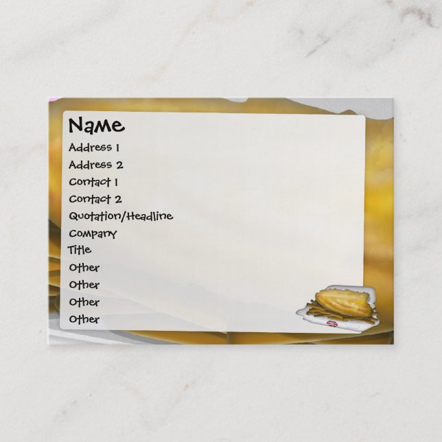 Fish and Chips Business Card (Front)