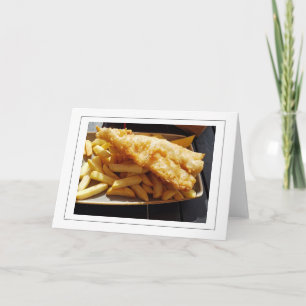 Fish and Chips greeting card