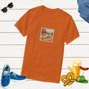 Fish and Chips London BigBen UK Foodie Travel Gift T-Shirt