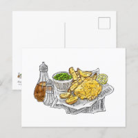 Fish and Chips on A Postcard