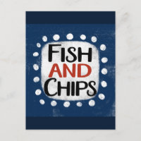 Fish And Chips Postcard