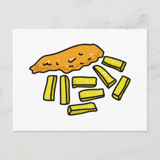fish-and-chips postcard