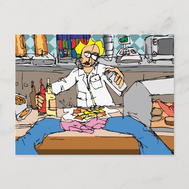 Fish and Chips Postcard (Front)