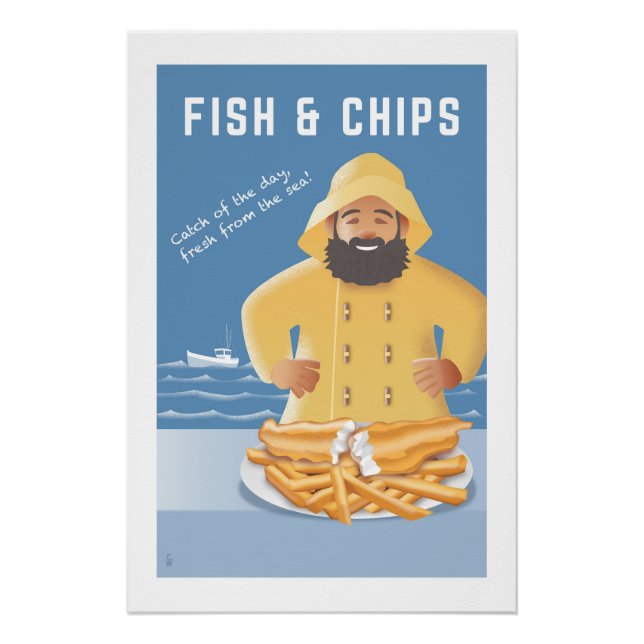 Fish and Chips Poster (Front)