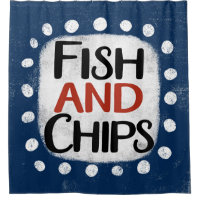Fish And Chips Shower Curtain