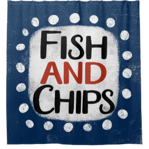 Fish And Chips Shower Curtain