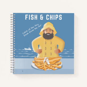 Fish and Chips Spiral Notebook