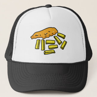 fish-and-chips trucker hat
