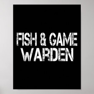 Fish And Game Warden Halloween Lazy Costume  Poster