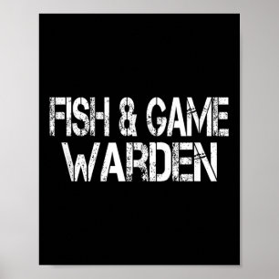 Fish And Game Warden Halloween Lazy Costume  Poster