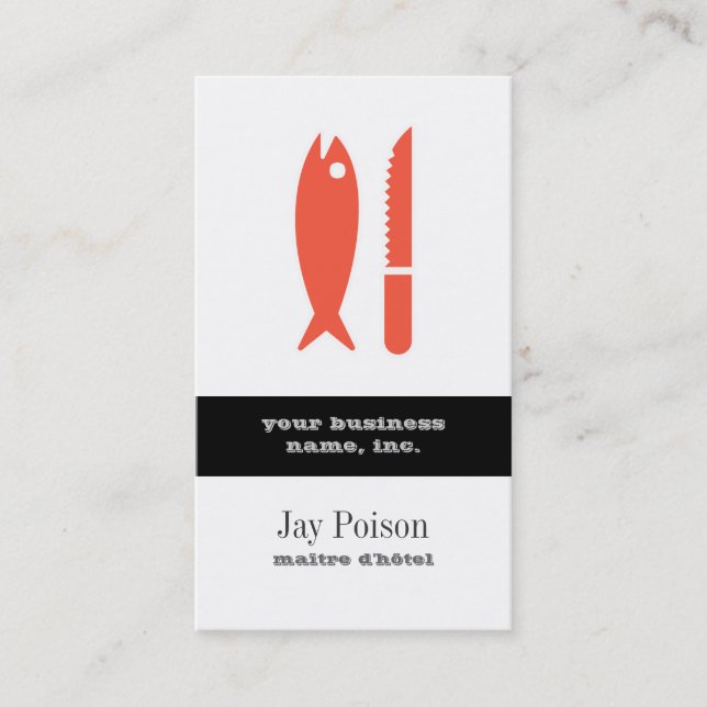 Fish and Knife Business Card (Front)