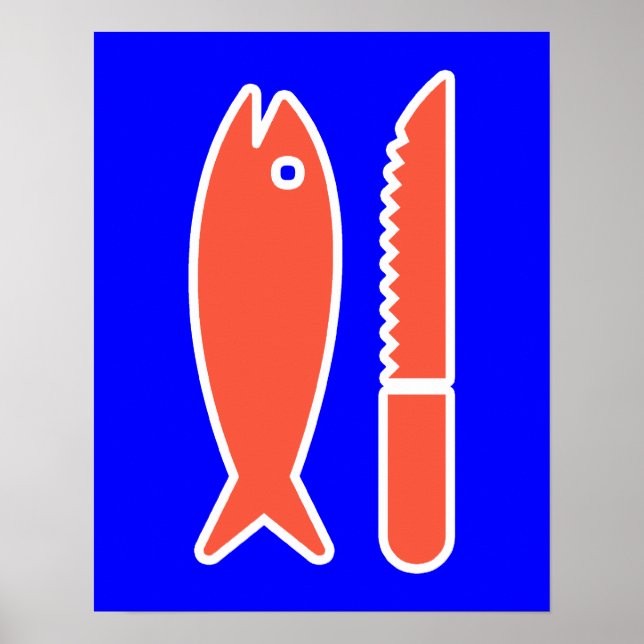 Fish and Knife Poster (Front)