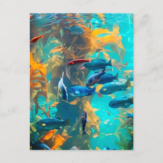 Fish and Seaweed Postcard
