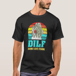 Fish And Selfie Retro Design Fisher T-Shirt