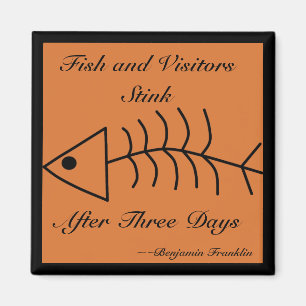 Fish and Visitors Stink Magnet