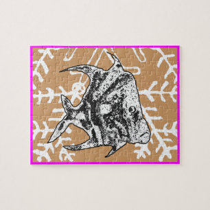 Fish Angel 905 jGibney The MUSEUM Zazzle Gifts Jigsaw Puzzle