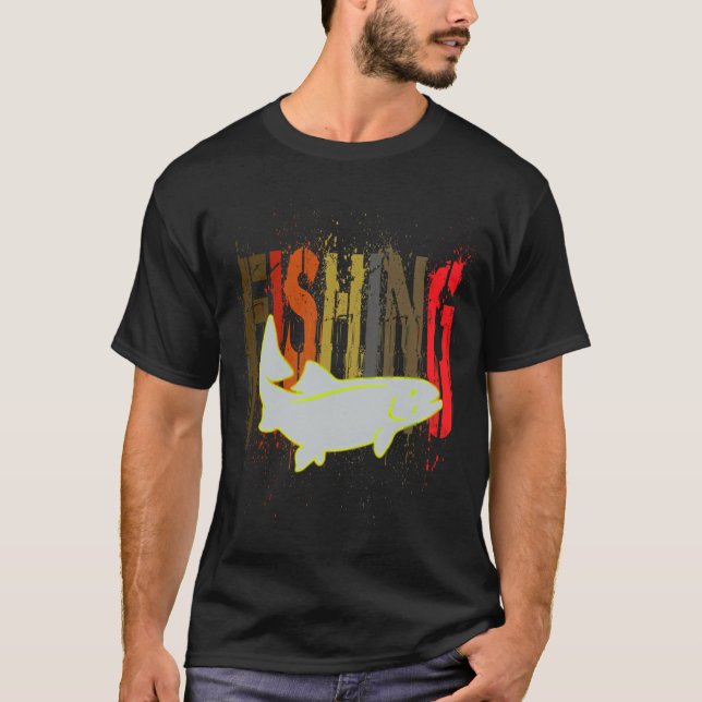 Fish Angler Fishing Gift T-Shirt (Front)