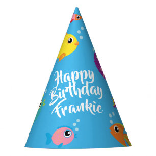 Fish Aquarium 1st Birthday Party Hats