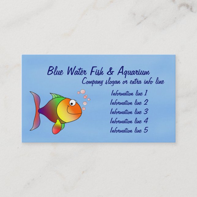 Fish Aquarium Business Card (Front)