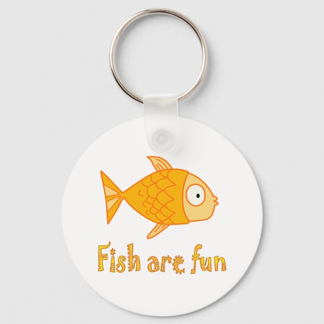 Fish are Fun Key Ring (Front)