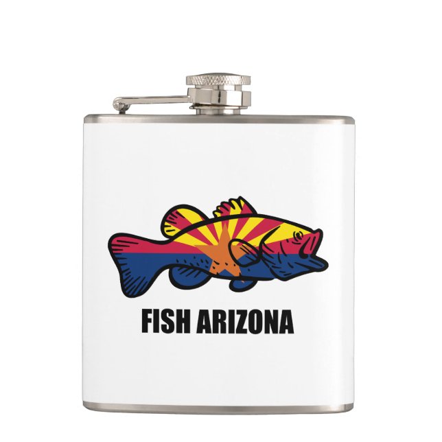 Fish Arizona Hip Flask (Front)