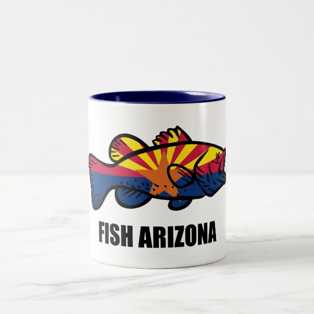 Fish Arizona Two-Tone Coffee Mug (Center)