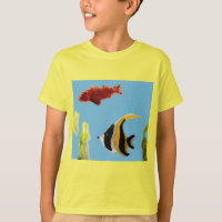 Fish Art swimming in the sea